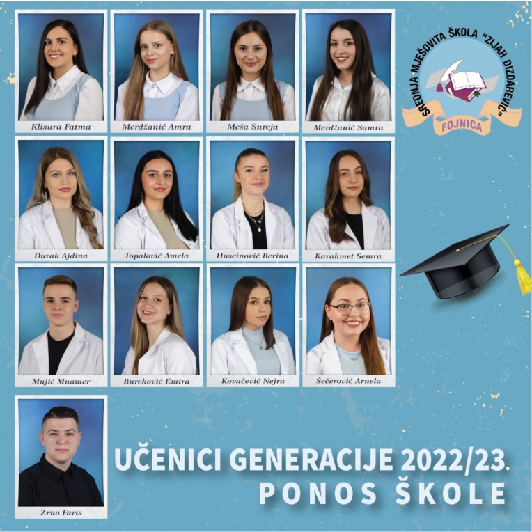 Promocija naših učenika generacije na bilbordima u Fojnici i Kiseljaku