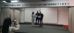 Učenik Sadmir Merdžanić osvojio 3. mjesto na Kantonalnom takmičenju iz informatike